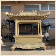 温州正圆法器铜铁长方形香炉，寺院寺庙圆形香炉生产制造厂家