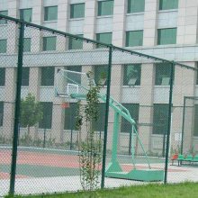勾花隔离球场护栏 墨绿色4*3为标准尺寸篮球场围网 浸塑处理