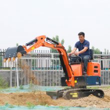 工程拆除小挖机 大棚农用挖机小钢微型挖掘机