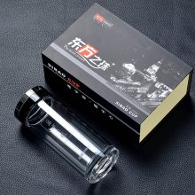 四川成都思宝水杯总经销 东方之珠玻璃茶杯 手柄办公杯