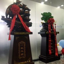 西安元宝帆船摆件 仿古船只工艺品 开业会议典礼摆饰品