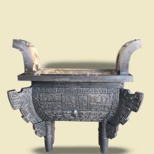 厂家加工定制景观纯铜圆鼎 开业摆件三足鼎寺庙院铜香炉供应