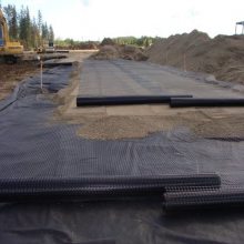 涤纶土工格栅 路面增强经编涤纶格栅 水利工程沥青路面土工格栅网