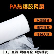 现货批发双面高粘热熔胶网膜塑胶材质高温热压粘合PA热熔网膜厂家