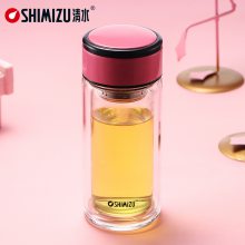 清水玻璃杯批发定制礼品杯 学生少女可爱糖果色彩色小杯 SM-8411