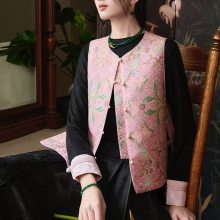 走份批发水墨禾止间禅意亚麻马甲上衣尾货供应货源