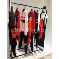 秋水伊人***品牌女装代理折扣女装 杭州哪有达衣岩,谜底尾货批发T恤红色休闲套装