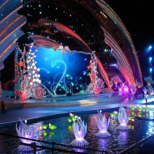 东莞华亦彩定制设计LED海洋生物灯光秀景观定制促销新款公园造型花灯主题场景布置美陈阜阳生态灯光节