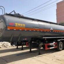 玉柴东特内滚塑罐车 亚硫酸罐式运输半挂车现车