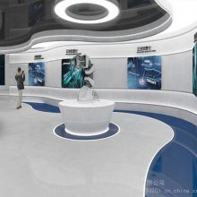数字化声光电企业展馆展厅设计,高科技互动企业展览馆 展台设计搭建展台约束