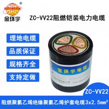 阻燃VV22系列电缆金环宇铠装电缆ZC-VV22 3*2.5深圳金环宇电缆