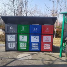 户外垃圾桶 四分类不锈钢公共场合三分类室外商用环卫果皮箱