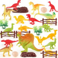 儿童实心恐龙玩具套装 仿真动物玩具 乐园恐龙模型霸王龙玩具