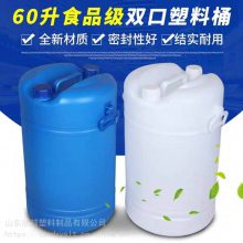 浓缩主洗液双口包装桶 60升白色大小口塑料桶 纯料