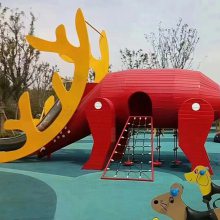 童真户外大型儿童乐园网红景区亲子游玩无动力组合滑梯