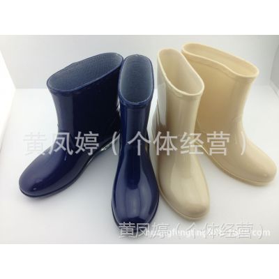 厂家直销时尚雨靴-学生雨鞋-耐磨防滑防水鞋女式雨鞋毛时装短靴
