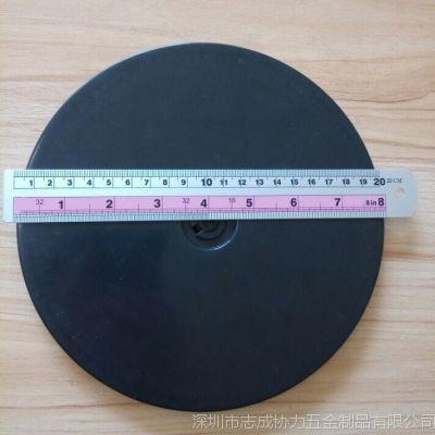 供应圆桌工艺品展示台黑色8寸塑胶转盘带底座360度自由转热销新品