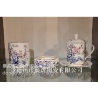 供应陶瓷三头文具套装