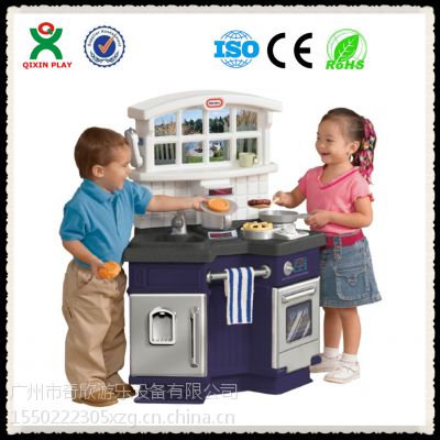 供应幼儿园玩具小厨房 儿童迷你小厨房 儿童过家家厨房 广州奇欣QX162D