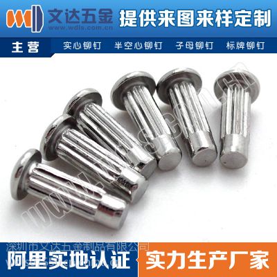 深圳文达五金厂标牌铆钉特点 铜标牌铆钉 铆钉 铆钉用途 铁镀镍铆钉