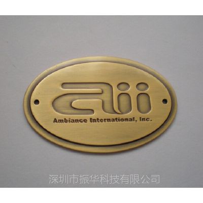 深圳振华科技定制锌合金电镀烤漆手袋标牌LOGO五金