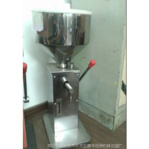 供应糊状膏体液体灌装机，手动定量灌装机，胶水酱类膏液两用灌装机