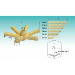 供应河水处理过滤滤爪，顶装六爪布水器