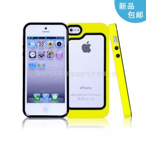 供应苹果iphone5C 二合一双色边框保护壳 iphone5S tpu pc双重保护套