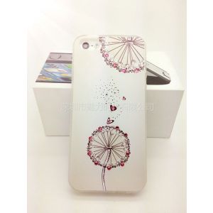 供应iphone5浮雕彩绘襄钻保护壳iphone5浮雕彩绘水钻手机壳iphone5浮雕彩绘保护壳