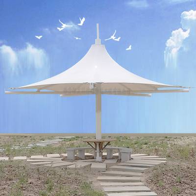 供应吸烟亭膜结构景观小品