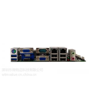 供应B75工控主板 双网口 3显示 10串口 支持WIFI 4SATA口 工业存储主板