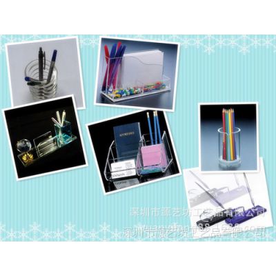 供应【热销】精美创意笔筒制作/圆形笔筒/有机玻璃时尚笔座定做厂家