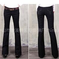 供应牛仔喇叭裤,韩版微喇叭裤,中山云翔服装厂