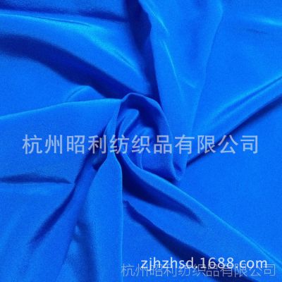 重磅真丝面料杭州批发 真丝弹力面料 高档时装面料 小额批发