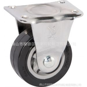 供应【奔宇脚轮】优质轻型***黑超聚氨酯轮 工业脚轮（2-7216200）