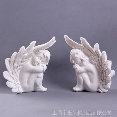 树脂天使丘比特石膏像12cm素描像美术画像家居装饰品2个装 价格 厂家 中国供应商