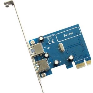 供应双口USB3.0转PCI-express转接卡 USB3.0 PCIe扩展卡