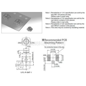 供应广濑HRS射频同轴连接器U.FL-R-SMT-1 (80)