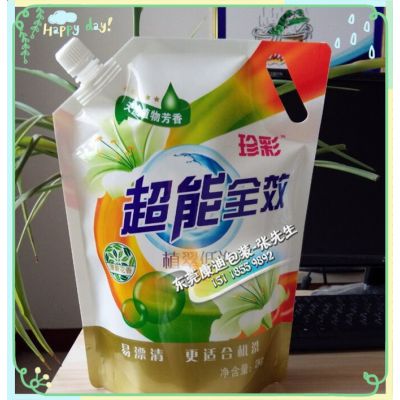 厂家定制款装洗衣液吸嘴包装袋 高端品牌液袋 1kg~2L自立袋 铝箔袋供应商