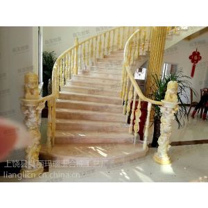 供应水晶玉楼梯、浅绿中轴旋转楼梯