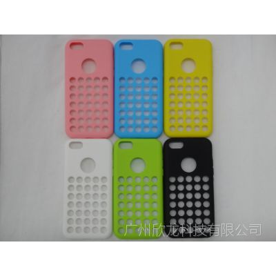 苹果5C IPHONE5C 官方壳 洞洞壳 TPU 双面磨砂 开孔 手机保护套