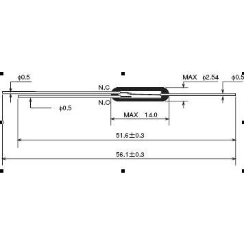 供应OKI ORT551 干簧开关 玻璃直径2.54mm长度14mm 常开/常闭双触点转换型