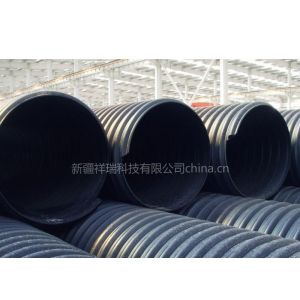 供应新疆HDPE钢带增强波纹排水管道