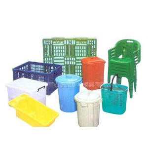 供应出口各种塑料日用品模具--周转箱模具，垃圾桶模具，塑料桌椅模具