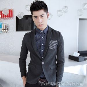 供应时尚男礼服韩版潮男士个性百搭小西装外套休闲西装男修身秋西服男