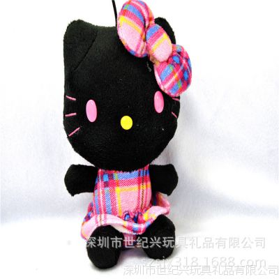 供应厂家定制 新款毛绒玩具 hello kitty公仔 生日礼物玩具 创意