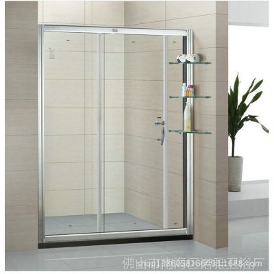 供应安琪诗AY1106【淋浴屏】一字型铝合金推拉门淋浴屏淋浴屏代理批发