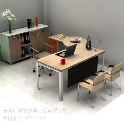 款式新颖板式班台 厂家直销老板桌经理桌及各种电脑桌子 港歌家具