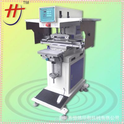 单色横式油盅移印机HJ-160AY。胶头独立行走套位准