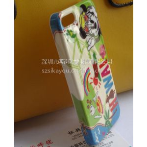 供应深圳IMD工厂承接日本迪斯尼iPhone5S手机壳定制 图案全包IMD加工